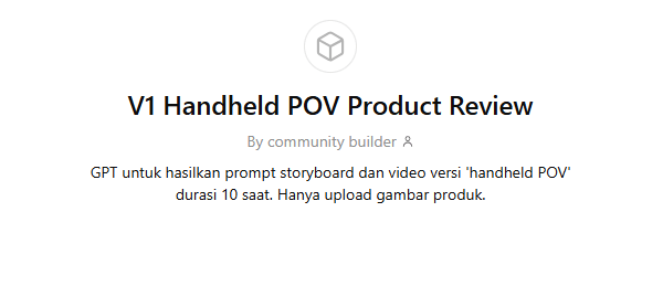 Product Handheld POV Tool